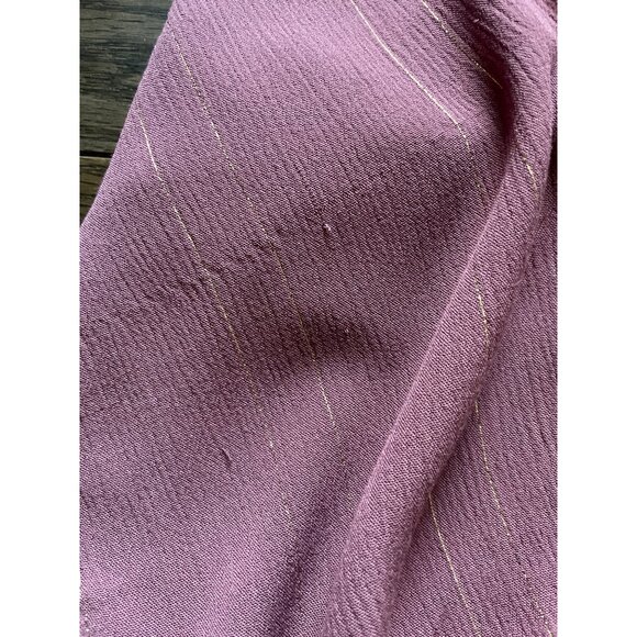 Torrid Blouse Womens Plus Size 5 Mauve Button-Front Ruffle‎ Neck & Tie Detail - Picture 8 of 10